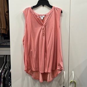 Liz Claiborne Sleeveless Pink top